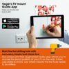 Vogel's WALL 3350 full-motion TV wall bracket for 40-65 inch TVs, max. 99 lbs (45 kg), swivels up to 120º, tiltable, TV wall mount, max. VESA 600