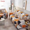 MOVKZACV Printed All-inclusive Slipcover,Washable Non-Slip Stretch Slipcover Fabric Printed Pattern,Four Season Couch Sofa Covers Cushion Covers