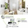 Kanto M300 Full Motion TV Wall Mount for 26-55" TVs | Articulating Arm with 19" of Extension | Up to 135° Swivel | Easy Tilt Design | 5" Offset |