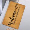 100 yeah Welcome-ish Depends Who You are Entrance Door Mat Funny Welcome Rubber Non Slip Backing Mat for Indoor Outdoor 23.6"x15.7"