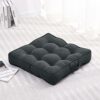baibu Chair Cushions Large Square Seat Cushion Thickened Bench Mat Durable Floor Pillow Armchair Booster Cushion -50x50x10 CM