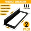 Wall Mounted Wine Rack Holders Set of 2, Under Cabinet Hanging Wine Rack, Metal Wine Bottle Display Holder with Mounting Hardware, Wall Mounted R