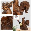 Yalych Home Kitchen Wine Racks Grape Wine Rack Decoration, Zodiac Chicken Resin Wine Tray, Wine Storage Rack, Creative Decoration Rack for Restau