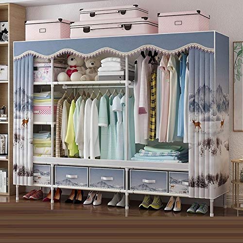 JYDQM Dresser for Cabinet Wardrobe Storage Closet for Bedroom Furniture Wardrobe Cabinet Storage Children's Wardrobe Space