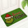YZCZ Ewww, People Christmas Grinch Floor Rug Indoor/Front Door Mats Home Decor Machine Washable Rubber Non Slip Backing 29.5"(W) X 17.7"(L)