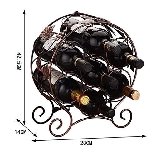 CZDYUF Creative Wine Racks, Multi-bottle Wine Bottle Racks, Iron Ornaments for Wine Racks