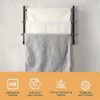 Towel Rail Wall Mounted 3 Tier Towel Rack Stainless Steel Towel Holder Anti-rust Towel Shelf Towel Bar with Hooks Wall Mounted Bath Towel Rack fo
