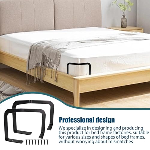 Huaxingda Non Slip Mattress Gripper - Metal Mattress Non Slip Gripper with 8 Screws - Sturdy Murphy Bed Kit, Strong Anti Slip Mattress Gripper fo