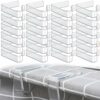 YTOOK 24pcs Plastic Tablecloth Clips, Transparent Picnic Tablecloth Clips for Outdoor Tables Large Table Cloth Holder Table Cover Clips for Chris