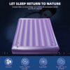 50% Medium Wave Water Bed Mattress, Ergonomic Design PVC Water Bed, Double Exhaust Hole Waterbed Liners, Durable and Foldable Softside Water Bed