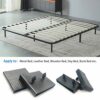 12pcs Bed Slat Centre Caps Holders, 24pcs Side Slat Bracket Cover (63mmx9mm Inside),Replacement Plastic Bed Slat Holders Kits Bundles,for Single