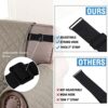 H.Versailtex Sofa Protector for Pets, Water Resistant Sofa Slipcover 1 Seater for Kids, Machine Washable Quilted Couch Covers with Adjustable Ela