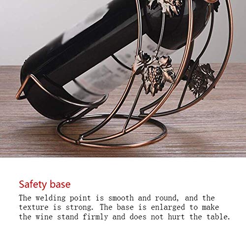 NEOCHY Household Wine Cup Rack Creative Wine Rack Decorative High-Legged Wine Decoration Upside-Down Wine Bottle Rack European Wine Rack, Crescen