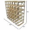 DS Wineware 42 Bottle 6X6 Traditional Wine Rack-Fully Assembled-FSC Certified, Natural Pine, Storage