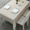 137*180cm Wipeable Tablecloths Rectangular, Leaves Style Table Cloths PVC Plastic Wipe Clean Table cloth,Stain Resistant Waterproof Square Table