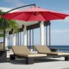 6.4Ft Patio Umbrella Replacement Canopy, 6 Ribs Replacement Outdoor Umbrella Canopy, Sun Umbrella Replacement Cloth Garden Parasol Canopy Cover,