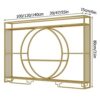 EYLINK Modern Metal Wall Mounted Wine Display Rack, Bar Unit Floating Shelves, Wall-Mounted Wine Racks, Glass Rack Iron Display Stand Wine Holder