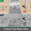 Vaukki Indoor Doormat Entryway Door Rug, Non Slip Absorbent Mud Trapper Mats, Low-Profile Inside Floor Mats, Soft Machine Washable Small Rugs Doo