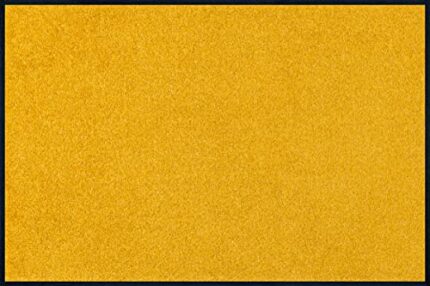 wash+dry Trend-Colour Honey Gold Acrylic Doormat, Acrylic, yellow, 60 x 90 x 0.7 cm