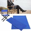 Fdit Chair Canvas Cover, 1 Set Director Chair Canvas Replacement Seat Cloth Removable Washable Back Cotton Canvas Stool Protector Furniture Acces