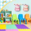 2 Pcs Kids Coat Rack Wall Mount Rainbow Kids Wall Hooks Wooden Coat Hooks Cute Coat Rack Wall Mounted for Kid's Towels Backpacks Bedroom Bathroom
