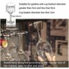 Stylish Simplicity Wine Glass Holder Vintage Iron Inverted High Glass Holder Simple Creative Display Decoration Stylish Simplicity Bottle Holder
