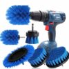 Brush Attachment Drill Set 5 Pieces Drill Brushes Attachment Cleaning Brush Rim Brush Scrubber Cleaning Brush Kit for Rims, Bathtub, Tiles, Kitch