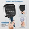 Shower Head, VESKYAO High Pressure Shower Heads with 3 Spray Modes, Powerful Shower Head Only, Universal Water Saving Large Shower Head