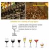 Ceiling Wine Rack Vintage Wrought Iron Metal Home Multi-Function Living Room Display Wine Rack Glass Wine Cup Bracket - Restaurant Kitchen Bar Ad