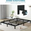 VACONICO 6 PCS Bed Frame Non Slip Mattress Gaskets, Adjustable Metal Mattress Holder, Easy to Installation Anti-Slip Baffle Fit for Most Metal Be