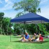ABCCANOPY 2x2M Pop Up Gazebo Commercial Gazebo With Upgraded Roller Bag, 4 Weight Bags, Stakes and Ropes(Navy Blue)