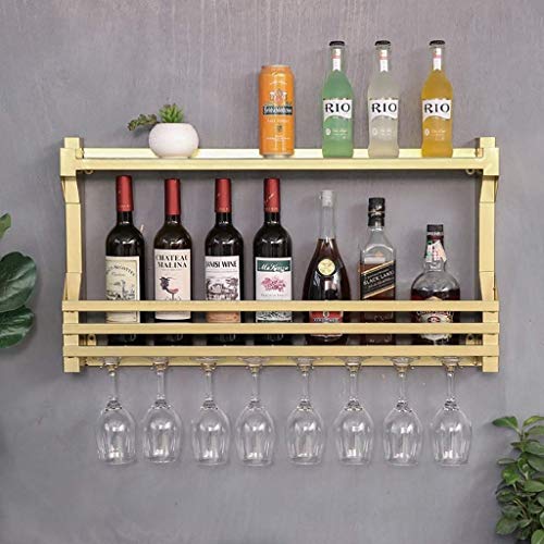 PIBM Stylish Simplicity Correction Fluid Mouse Wall-Mounted Metal Wine Rack Correction Fluid, Yellow , 80*11*43cm