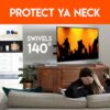 ECHOGEAR Full Motion TV Wall Mount for TVs Up to 82" - Works with Any Stud Spacing Up to 24" - Smooth Extension, Swivel, & Tilt - Wall Template f