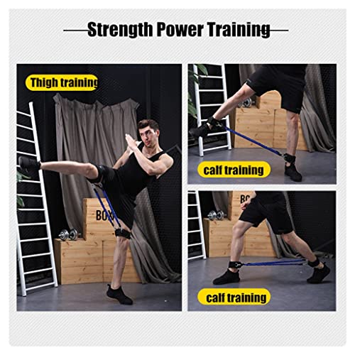 DINGZZ Fitness Thigh Resistance Band Sets Total 120 LB Football Speed and Strength Training Equipment for Leg Butt Squat Workout