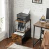 VASAGLE Filing Cabinet for Home Office, Rolling File Cabinet with Drawer, for Suspended Folder, A4 and Letter Size Documents, Printer Stand with