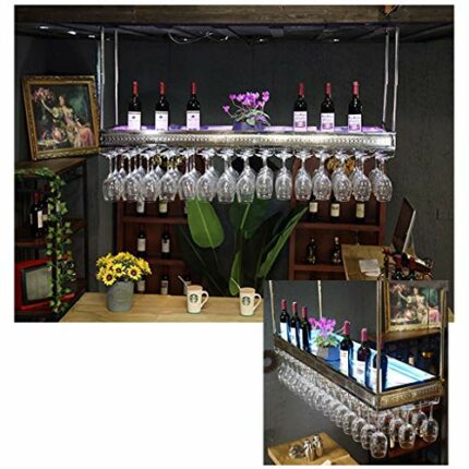 Stylish Simplicity Down Wine Glass Holder Stainless Steel Metal Household Goblet Holder Decorative Storage Display Wine Rack Kitchen Cutlery Stor