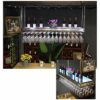 Stylish Simplicity Down Wine Glass Holder Stainless Steel Metal Household Goblet Holder Decorative Storage Display Wine Rack Kitchen Cutlery Stor