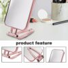 Magnifying Makeup Mirror,Double Sided Travel Handheld or Stand Mirror Foldable Makeup Mirrors for Makeup Application Tweezing Blackhead