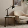 VERSANORA Teamson Home Side Tables, MDF:40%, Metal:60%, Gold, 54.61x54.61x49.53