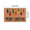 15.74"*23.14"Merry Christmas Door Mat Christmas Decorations Indoor Welcome Carpet Floor Door Mat Seasonal Winter Christmas Rug Christmas Mat Outd