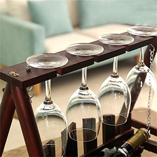 PIBM Stylish Simplicity Wine Shelf Solid Wood Wine Rack, Wine Cabinet Living Room Decoration