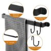 Towel Rack for Bathroom: Bath Towel Holder Wall Mounted - Matte Black Towel Bar Rod with 2 Towel Hooks 17-Inch … B0BYCGV61J