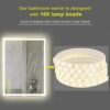 AI-LIGHTING Bathroom Mirror with Lights, Wall Mounted Multifunction Bathroom Vanity Mirror Anti-Fog Energy-Saving LED Smart Mirrors 45x60cm