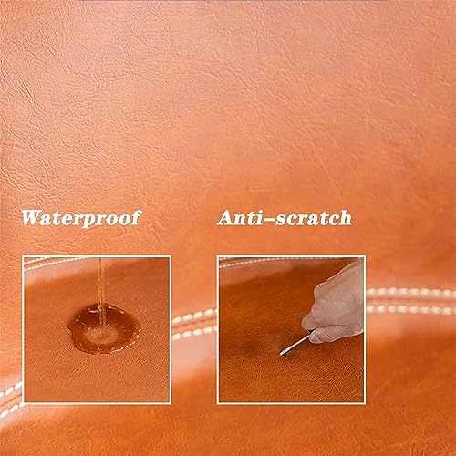 N/A Bar Stools Set of 2, Swivel Bar Chair Rubberwood High Stools, with Upholstered Backrest Seat & Footrest, for Kitchen Counter Dining Room Isla