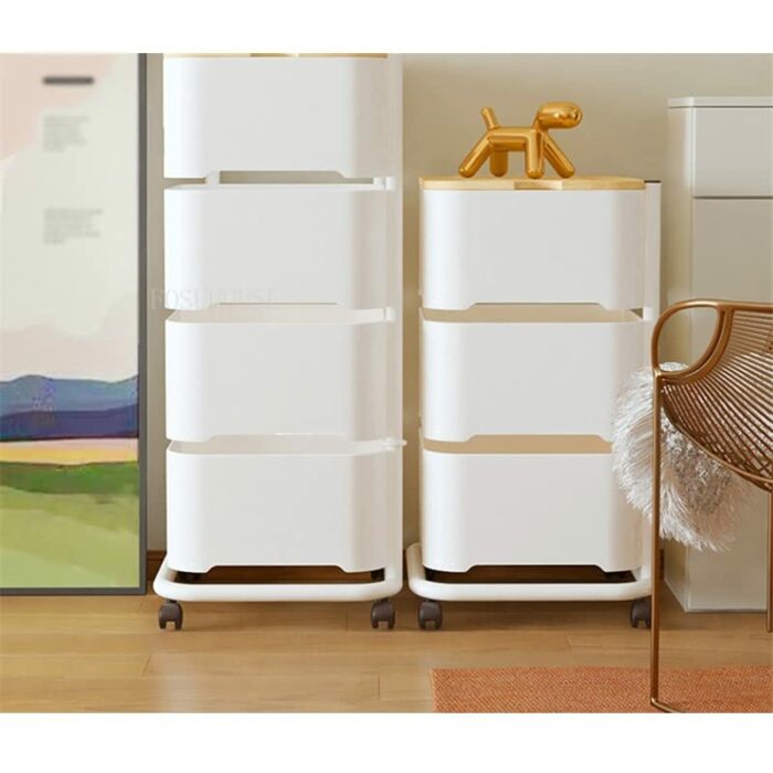 BHVXW Kitchen Cart Furniture Storage Rack Living Room Side Table Storage Rack Trolley (Color : D, Size : 58cm*29cm)