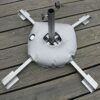 Dekaim Base Weight Block, Gazebo Weight Block, Flag Base Weight Bag, Portable Collapsible Round, Filled with Water Outdoor Umbrella Feather Flag