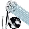 High Pressure Shower Head with Handheld, 8 Spray Settings + 2 Power Jet Modes Shower Heads, 5.04" Detachable Showerhead Set with Stainless Steel