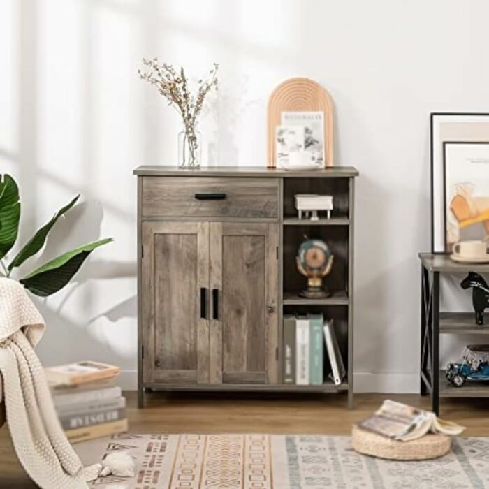 ZCMEB Floor Storage Cabinets With Doors And Shelves Drawers In The Living Room Bedroom Kitchen