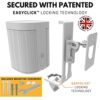ONE, ONE SL, Play:1 Wall Mount Bracket, White, Single, Compatible with Sonos ONE, ONESL & Play:1