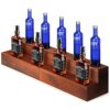 B4Life Liquor Bar Bottle Display Shelf, 2 Tier Real Wood Bar Shelves for Liquor Bottles, Bar Shelf for Liquor, Liquor Shelf for Home Bar Liquor S